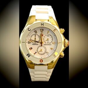 MICHELE White Tahitian Jelly Bean Watch